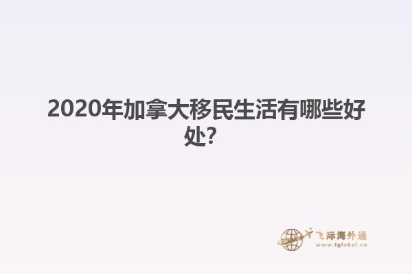 2020年加拿大移民生活有哪些好處？