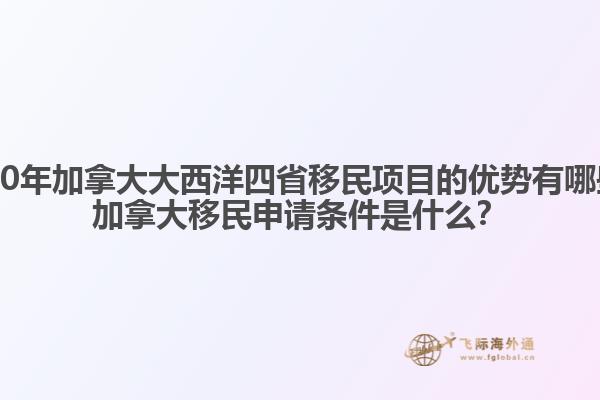 2020年加拿大大西洋四省移民項目的優(yōu)勢有哪些？加拿大移民申請條件是什么？