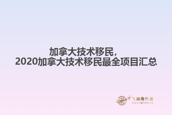 加拿大技術(shù)移民，2020加拿大技術(shù)移民最全項目匯總