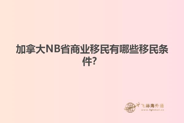 加拿大NB省商業(yè)移民有哪些移民條件？