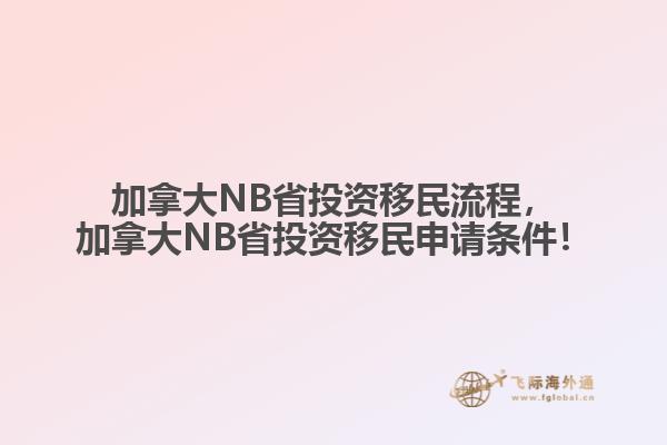 加拿大NB省投資移民流程，加拿大NB省投資移民申請條件！