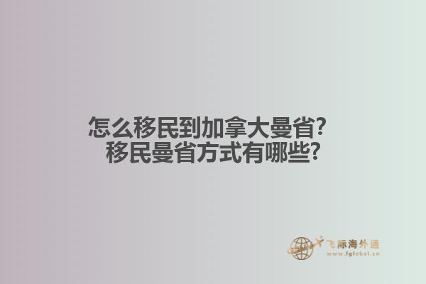 怎么移民到加拿大曼?。恳泼衤》绞接心男?