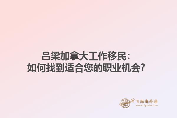 呂梁加拿大工作移民：如何找到適合您的職業(yè)機(jī)會？